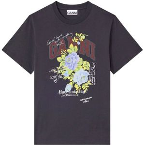 Ganni, Dames, Tops, Grijs, Maat: 2XS