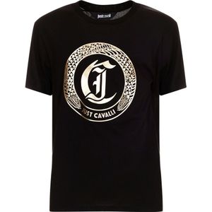 Just Cavalli - T-shirt - Wit - Katoen - Met Logo