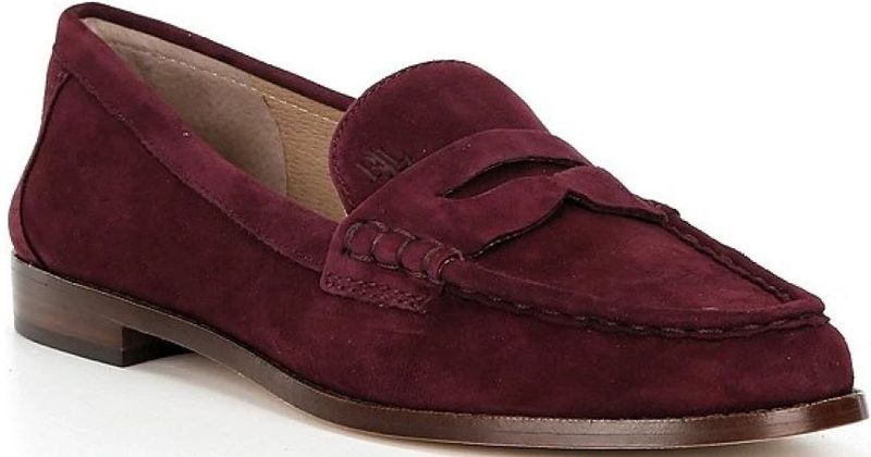 Ralph Lauren - Mocassino - Rood - Suède - Instapper
