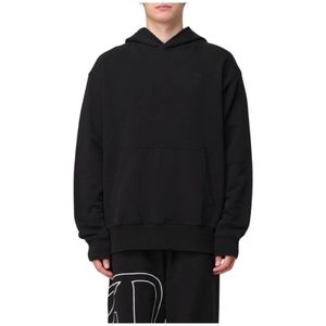 Diesel, Heren, Sweatshirts & Hoodies, Zwart, Maat: M Katoen,