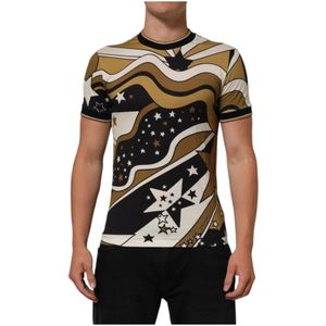 Dolce & Gabbana, Heren, Tops, Veelkleurig, Maat: XS Katoen,