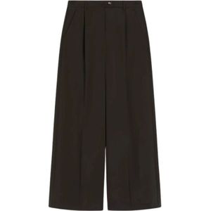 Sportmax, Dames, Broeken, Bruin, Maat: 4XS