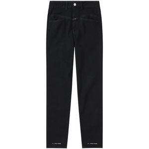Closed, Dames, Jeans, Zwart, Maat: 2XS Katoen,