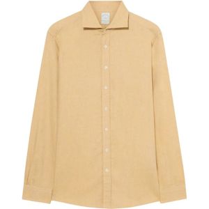 Brooks Brothers, Heren, Overhemden, Geel, Maat: S Katoen,