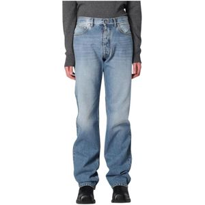 Maison Margiela - Straight Leg Jeans - Blauw - Denim Katoen