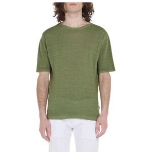 Roberto Collina, Heren, Tops, Groen, Maat: XL