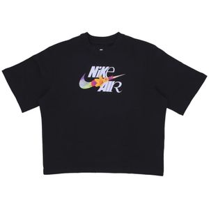 Nike, Dames, Tops, Zwart, Maat: M Katoen,