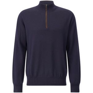 Eton, Heren, Truien, Blauw, Maat: M Wol,