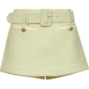 Self Portrait, Dames, Korte broeken, Geel, Maat: S Wol,