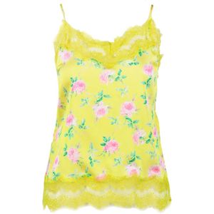 Msgm, Dames, Tops, Geel, Maat: 2XS Poliester,