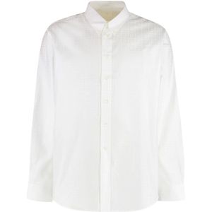 Givenchy, Heren, Overhemden, Wit, Maat: 4XL Katoen,