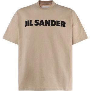 Jil Sander, Heren, Tops, Beige, Maat: S
