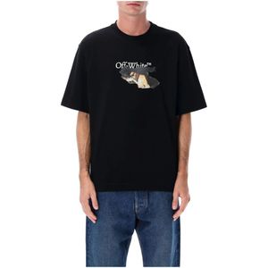 Off White, Heren, Tops, Zwart, Maat: S Katoen,