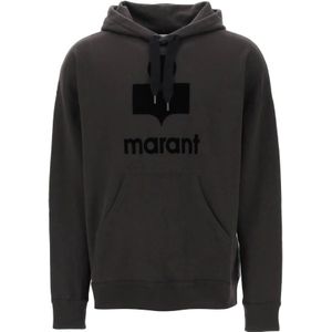 Isabel Marant, Heren, Sweatshirts & Hoodies, Zwart, Maat: S Katoen,