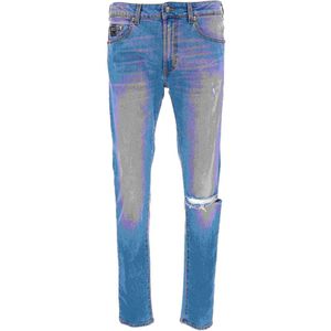 Versace Jeans Couture, Heren, Jeans, Blauw, Maat: W33 Katoen,
