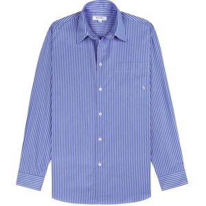 Sporty & Rich, Dames, Blouses & Shirts, Blauw, Maat: S Katoen,