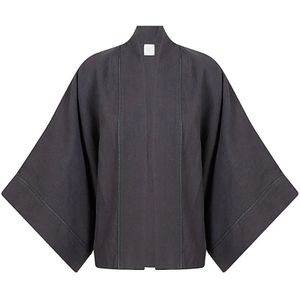 Eleventy, Dames, Blouses & Shirts, Zwart, Maat: S Linnen,