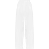 Givenchy - Witte Katoenen Geplooide Broek - Dames