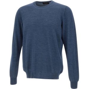 Gran Sasso, Heren, Truien, Blauw, Maat: L Zijde,