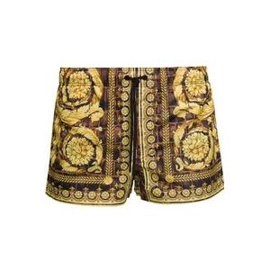Versace Oranje Zee Kleding Shorts , Orange , Heren , Maat: XL