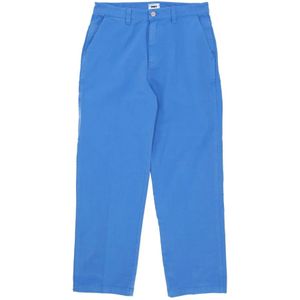 Obey, Heren, Broeken, Blauw, Maat: W28 Katoen,
