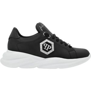 Philipp Plein, Dames, Schoenen, Zwart, Maat: 35 EU Leer,