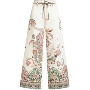 Etro, Dames, Broeken, Wit, Maat: W27 Katoen,