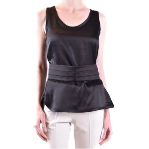 Max Mara, Dames, Tops, Zwart, Maat: XS Zijde,
