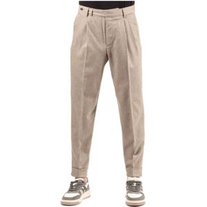 PT Torino, Heren, Broeken, Beige, Maat: M Leer,