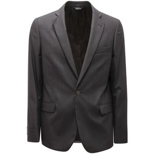 Romeo Gigli, Heren, Jassen, Zwart, Maat: L Wol,