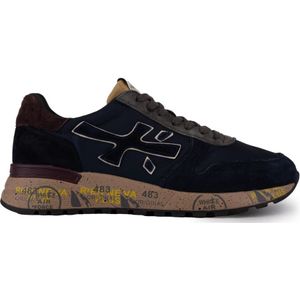 Premiata Mick Mesh Suede Sneakers , Blue , Heren , Maat: 40 EU