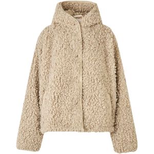 Lollys Laundry, Dames, Jassen, Beige, Maat: XS Leer,