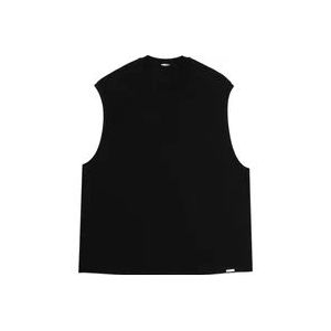 Dsquared2 Zwart/Geel Icon Tanktop , Black , Heren , Maat: M