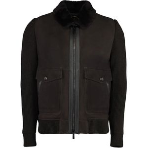 Moorer, Heren, Jassen, Bruin, Maat: M Wol,