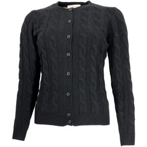 Cashmere Company, Dames, Truien, Zwart, Maat: L Wol,