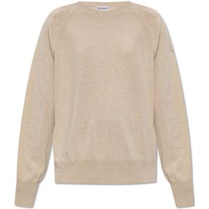 Moncler, Dames, Truien, Beige, Maat: S Kasjmier,