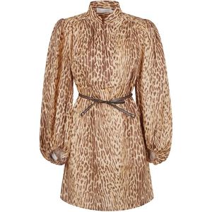 Zimmermann, Dames, Jurken, Bruin, Maat: S Linnen,