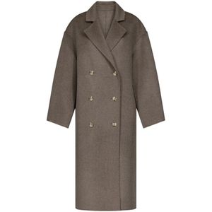 Loulou Studio, Heren, Mantels, Bruin, Maat: S Wol,