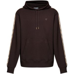 Burberry, Heren, Sweatshirts & Hoodies, Bruin, Maat: M Katoen,
