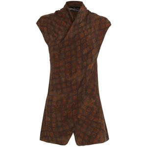 Cortana, Dames, Tops, Bruin, Maat: 2XS Katoen,