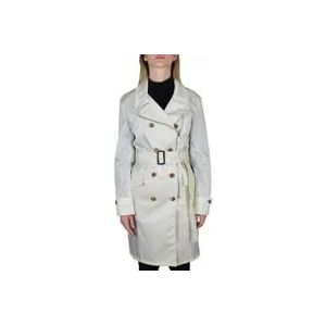 Prada Off-Whiteylon Trench Coat , White , Dames , Maat: L