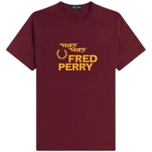 Fred Perry, Heren, Tops, Rood, Maat: XL Katoen,