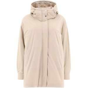 Herno, Dames, Jassen, Beige, Maat: S Nylon,