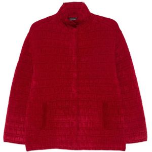 Emporio Armani, Dames, Jassen, Rood, Maat: L Viscose,