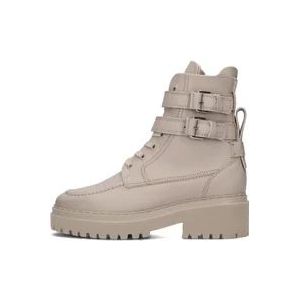 Nubikk Stijlvolle Ruby Veterschoenen , Beige , Dames , Maat: 42 EU