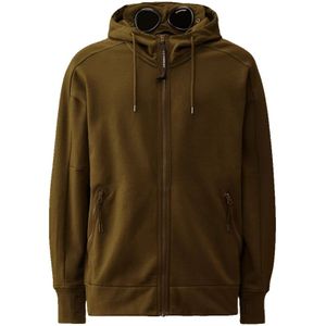 C.p. Company, Heren, Sweatshirts & Hoodies, Groen, Maat: XL Katoen,