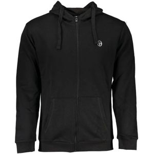 Sergio Tacchini, Heren, Sweatshirts & Hoodies, Zwart, Maat: L Katoen,