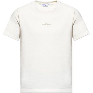 Stone Island, Heren, Tops, Beige, Maat: L Katoen,