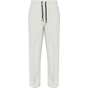 Moncler, Dames, Broeken, Wit, Maat: S Acryl,