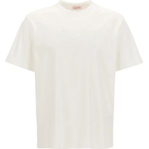 Valentino Garavani, Heren, Tops, Wit, Maat: L Katoen,